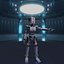 Robot fantascientifico SCAER Modello 3D attrezzato Modello 3D