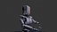 Robot fantascientifico SCAER Modello 3D attrezzato Modello 3D