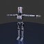 Robot fantascientifico SCAER Modello 3D attrezzato Modello 3D