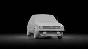 3D Volkswagen Golf GTI 1975