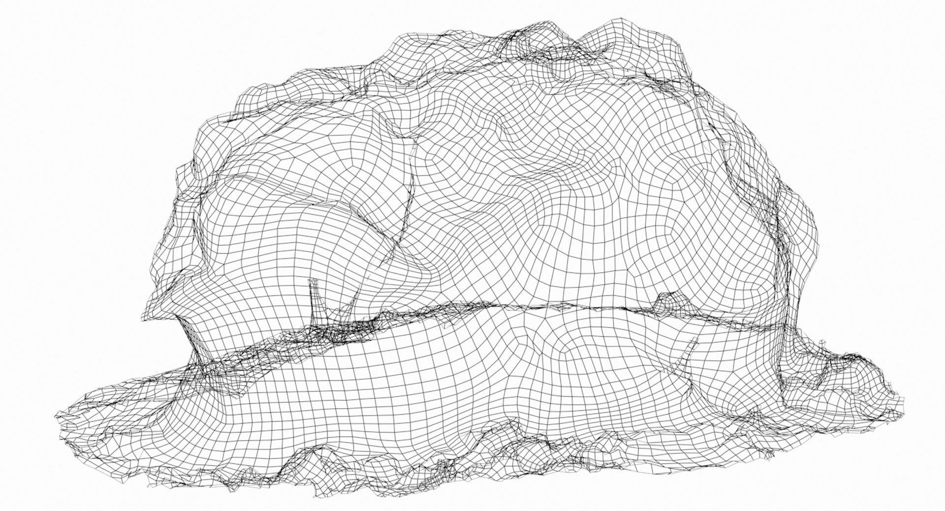 Mossy rock 3D model TurboSquid 1382715