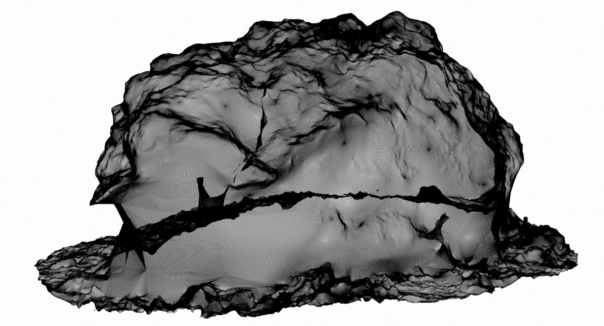 Mossy rock 3D model TurboSquid 1382715