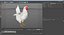 3D model rigged chickens