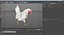 3D model rigged chickens