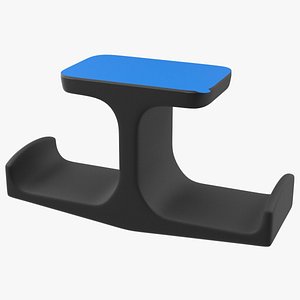 Under-Desk Headphone Stand Mount Holder 3D
