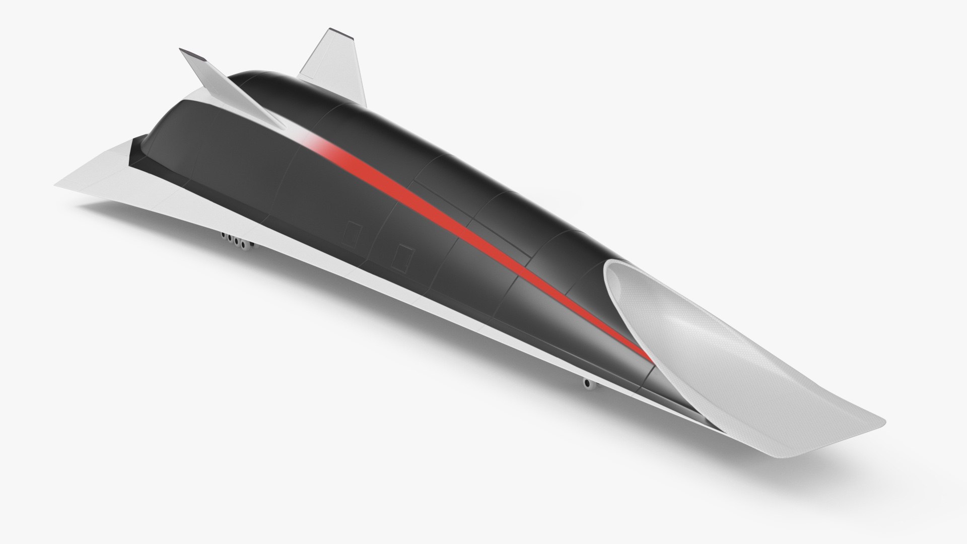 Commercial Hypersonic Passenger Plane 3D model preview