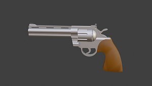 3D shooter revolver weapon
