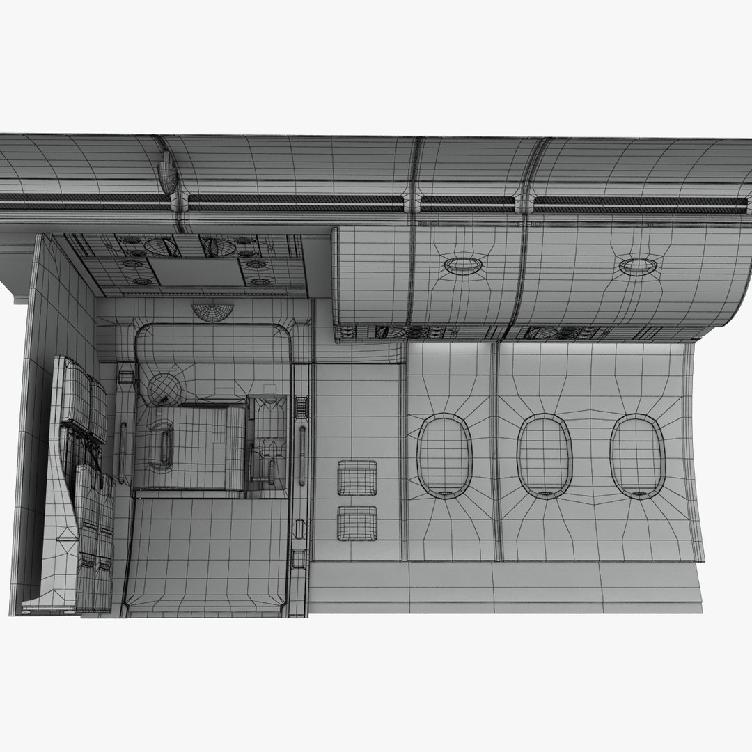 3d emergency exit wall section model