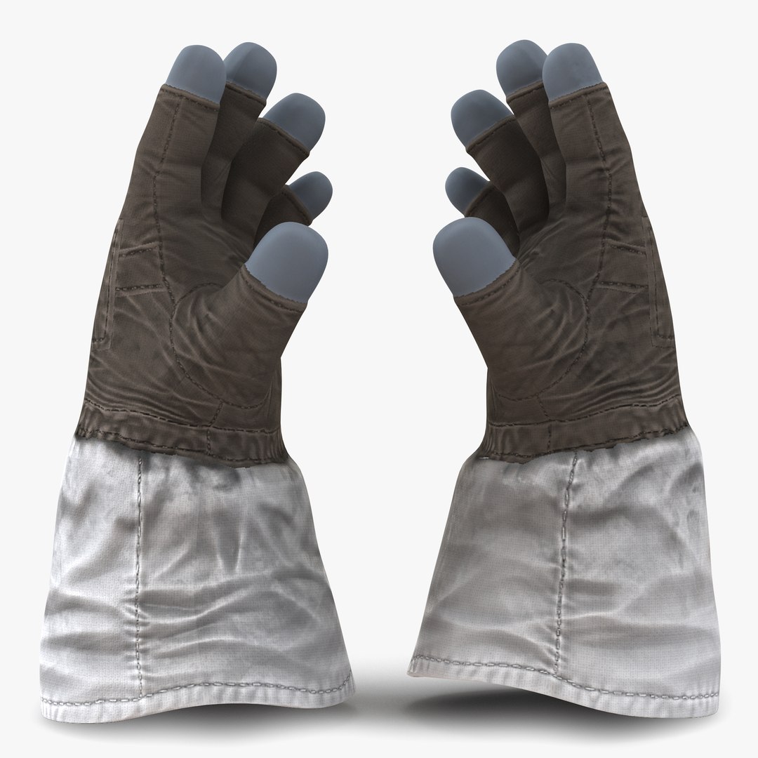 Space Gloves 3D model preview