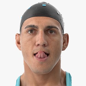 3D mike human head tongue model
