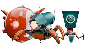 Sci-Fi Robot Collection 3D model