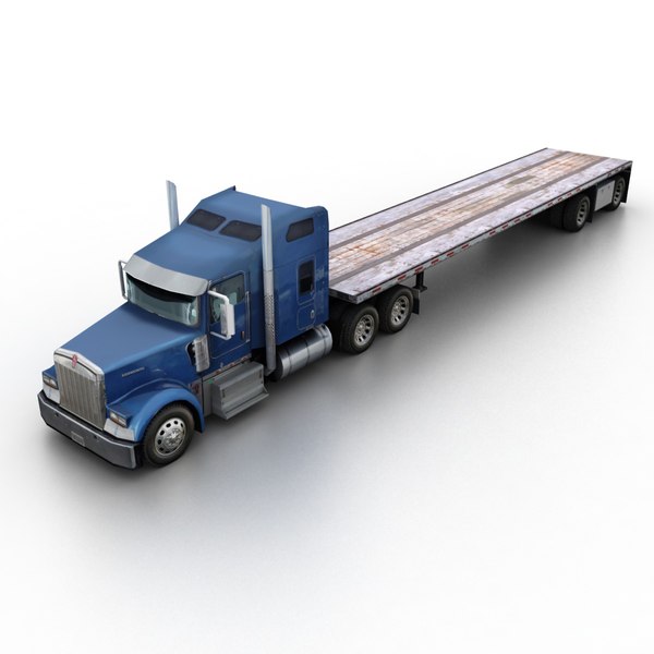 Kenworth W900 Flat Bed Loader