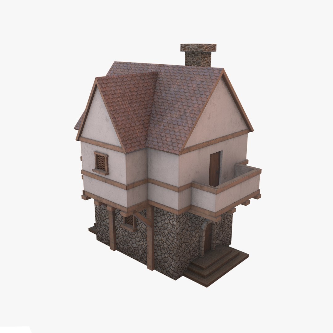 Medieval house 3D model - TurboSquid 1213877