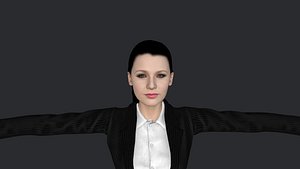 3D Blake Lively Hyper Realistic Full Body Fully Rigged 3D Character model