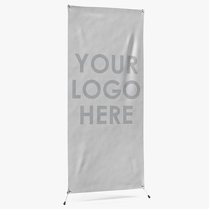 Trade Show Banner Stand 3D model