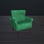 Chaise low-poly