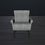 Chaise low-poly