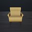 Chaise low-poly