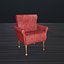 Chaise low-poly
