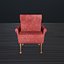 Chaise low-poly