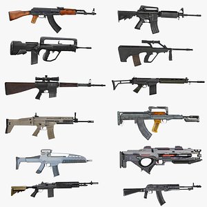 Weapon Rifle AK AN94 AUG FAMAS GROZA M4A1 M14 XM8 PARAFAL PLASMA SCAR