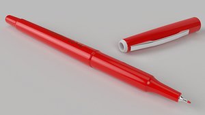 pilot fineliner pen 3D model