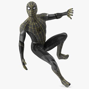 Spiderman Black Suit Attached Wall