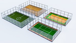 3D Sport Fields and Courts Collection