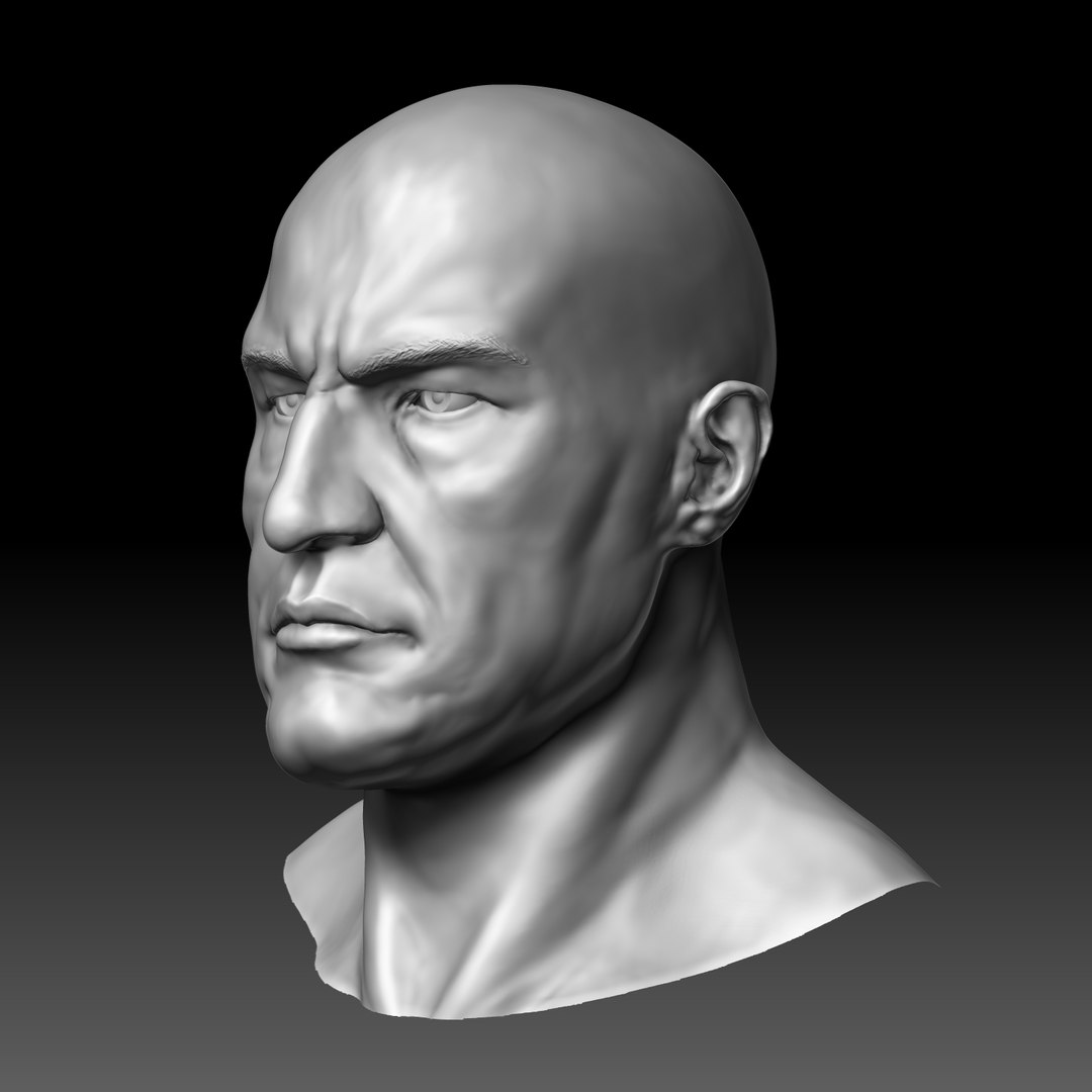 Male head 3D model - TurboSquid 1390414