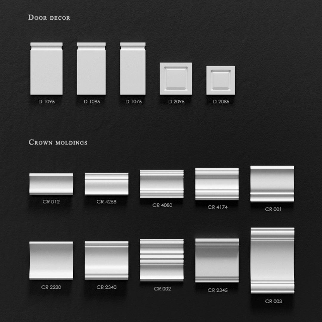 Baseboards Decor Architectural 3D - TurboSquid 1161404