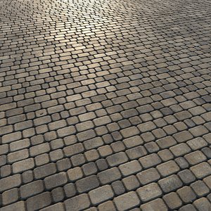 seamless paving slabs 3D model