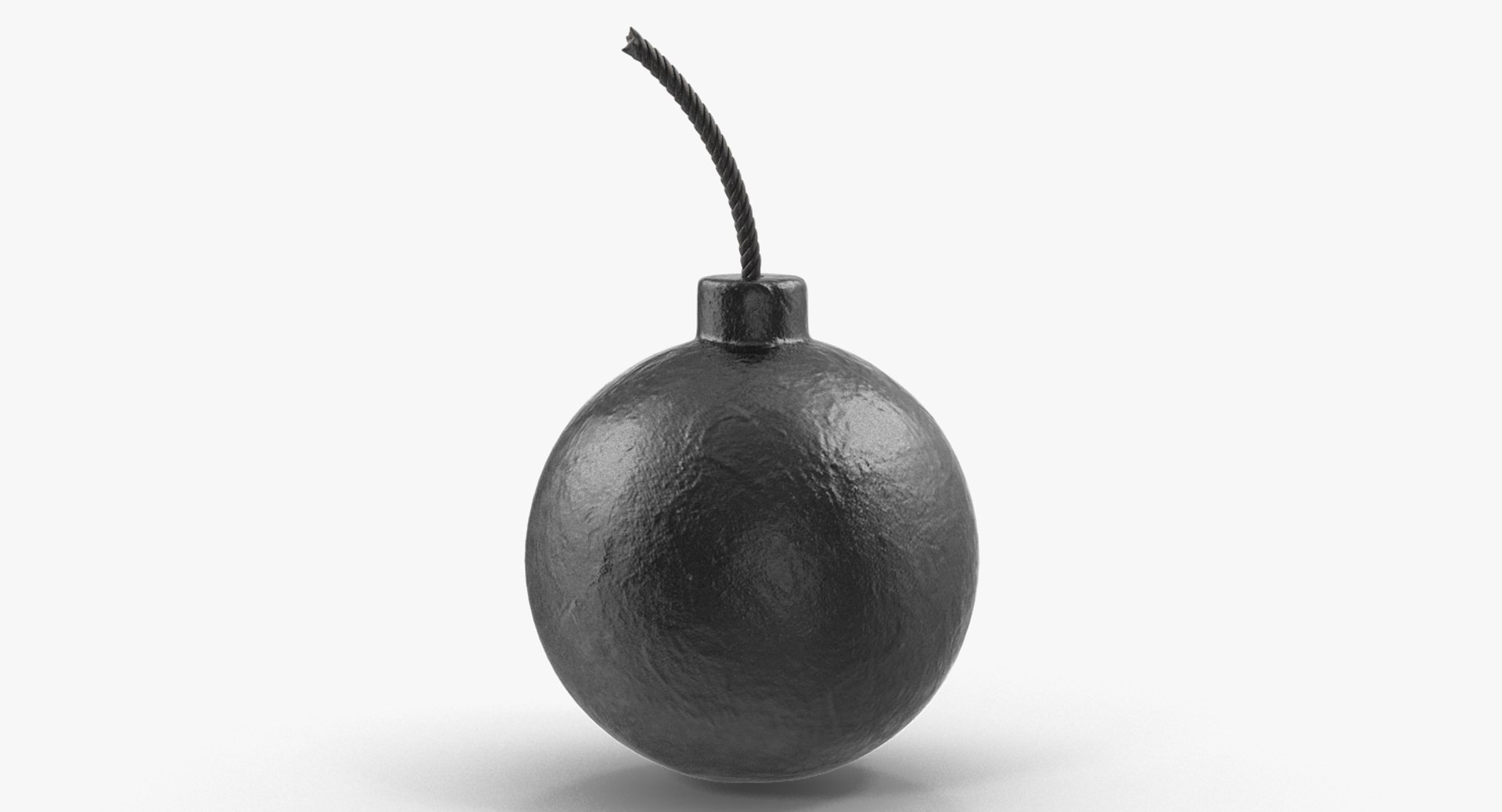 Old Round Bomb 3D model preview