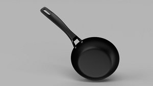 3D model Fry Pan Black