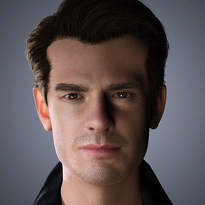 Andrew Garfield Character Low-poly