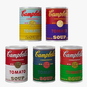 campbell soup 3D model