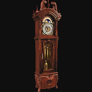 grandfather clock 3d model
