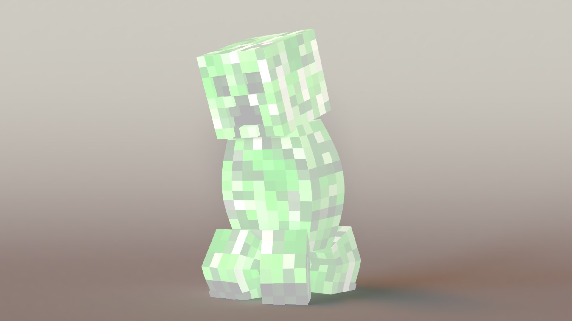 Minecraft Creeper, Creeper, grass, 3D Modeling png