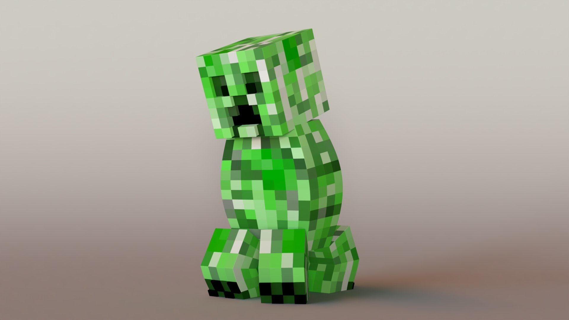 Minecraft Creeper Model Turbosquid 1832549 3440