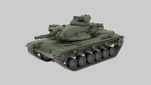 Vietnam War US Army M60 Tank 3D model