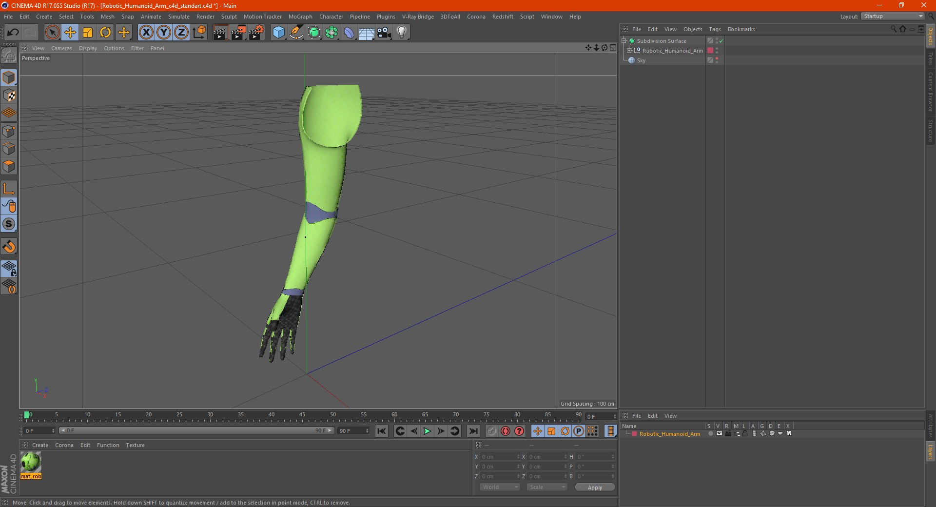 Robotic Humanoid Arm 3D model - TurboSquid 1807057