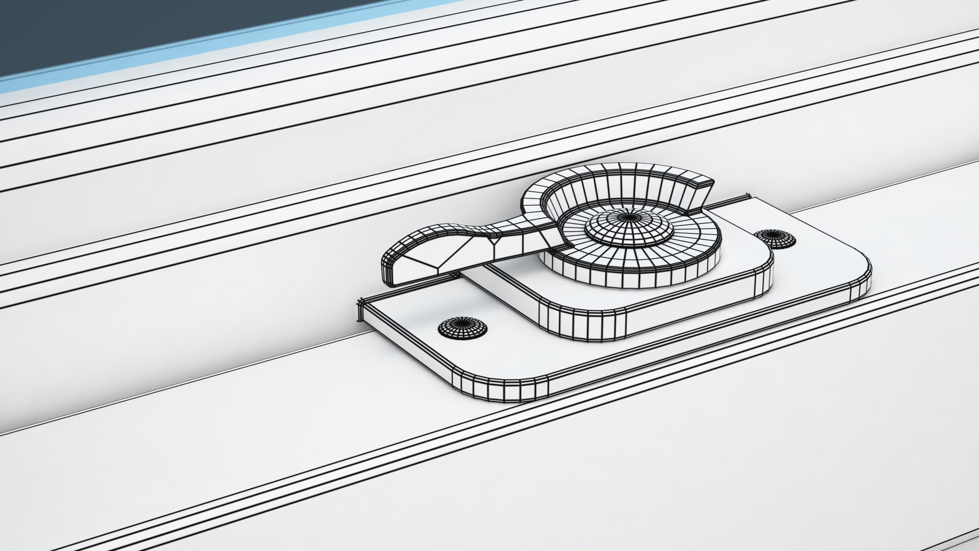 Transom Operating Window 3d Model