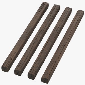 Old Pine Wood Beams 4m