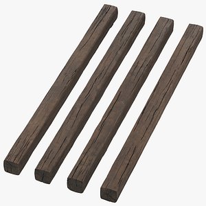 Old Pine Wood Beams 4m