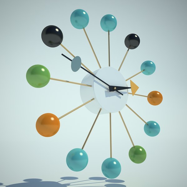 clock nelson ball 3d model