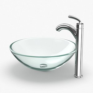 3D contemporary bathroom sink model