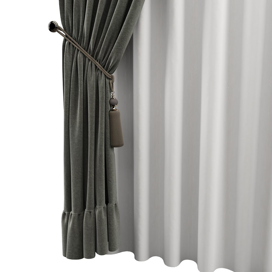 3D curtain - TurboSquid 1711659