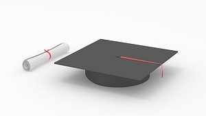 Mortarboard And Scrolls