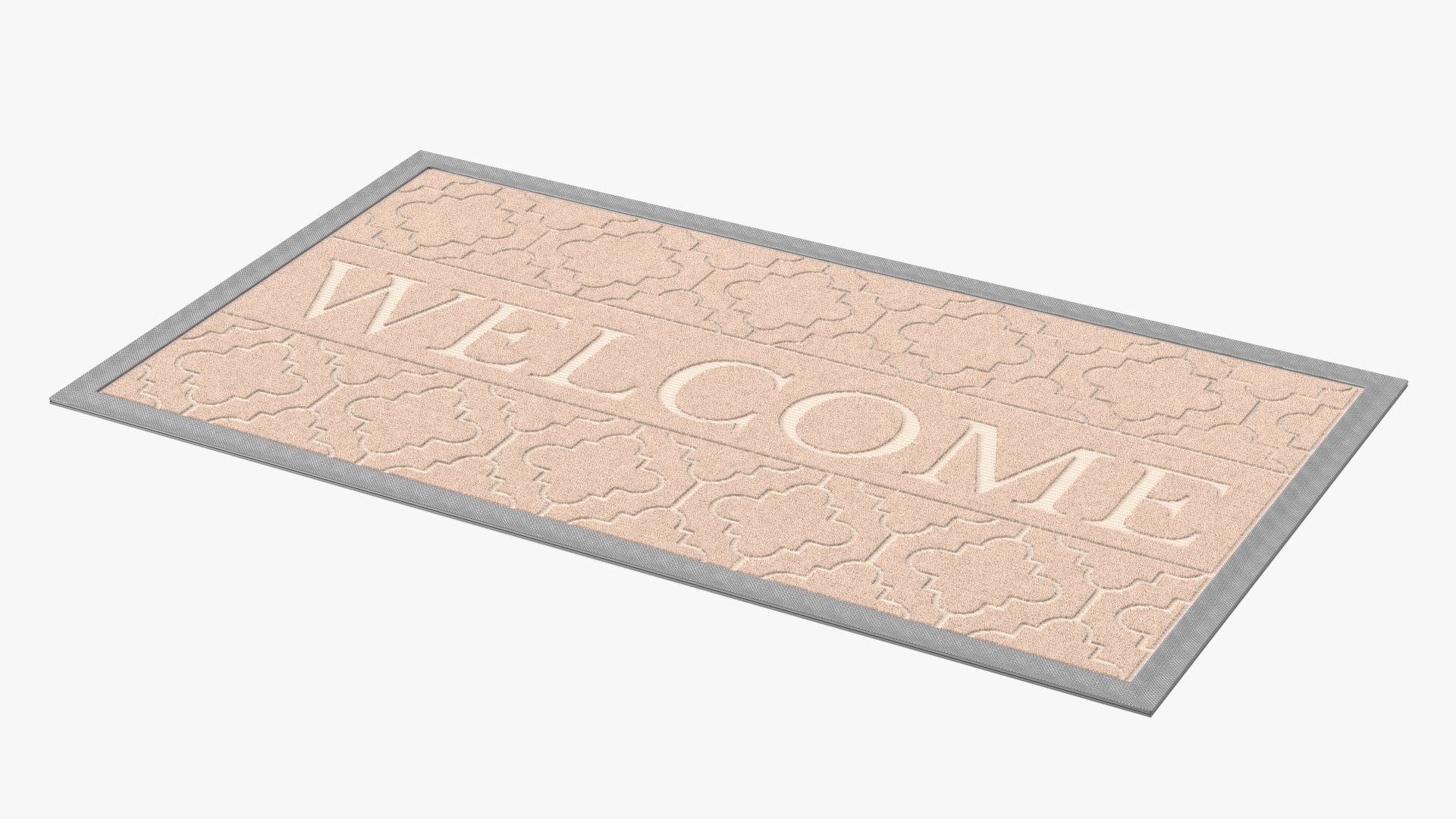 Brown Rectangular Door Mats Fur 3D model preview
