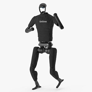3D Humanoid Robot Unitree H1 in Motion