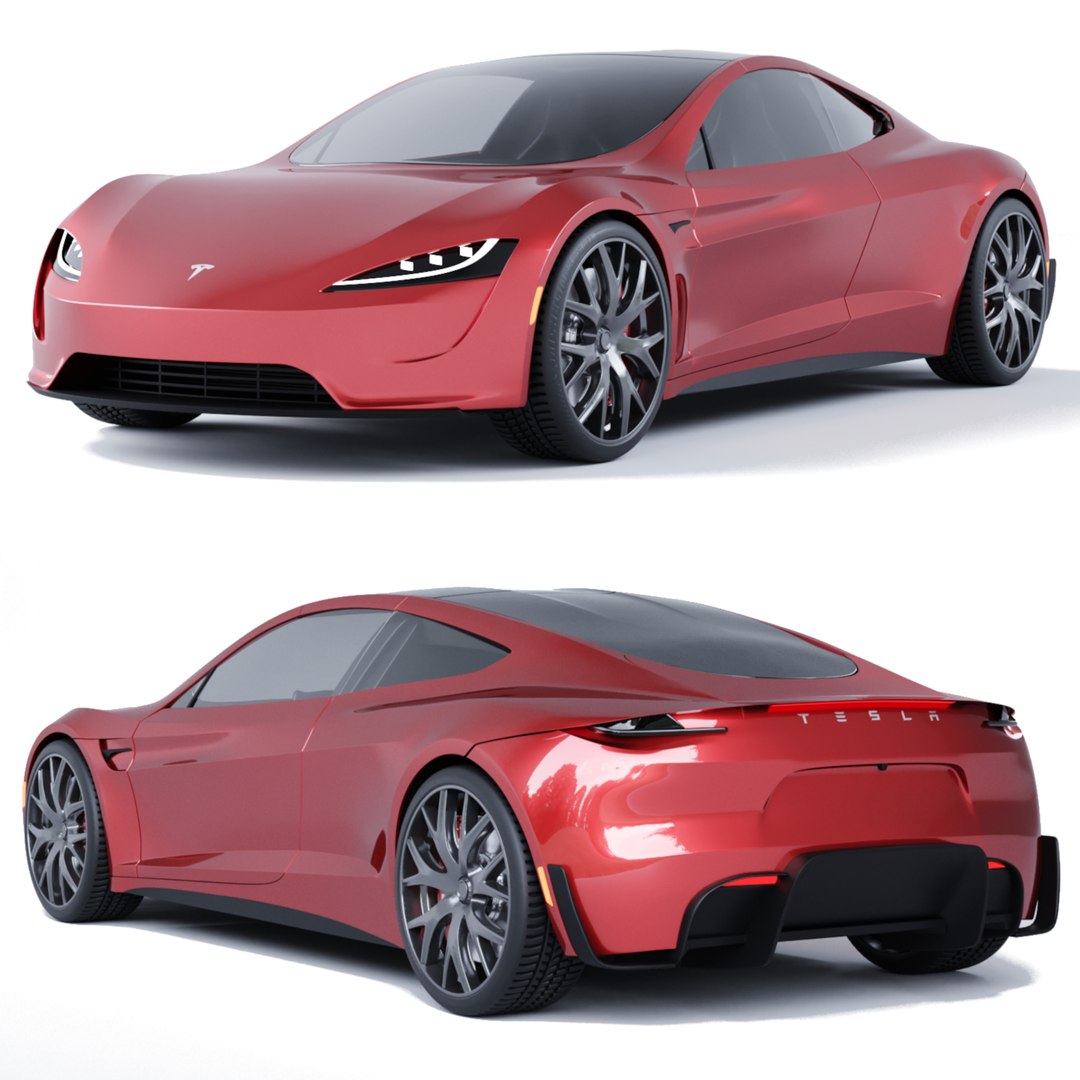 3D Tesla Roadster model - TurboSquid 2147022